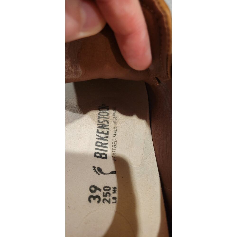 Birkenstock Bend Low Cognac Leather Sneakers Womens EU 39 US 8-8.5 German - Picture 6 of 6